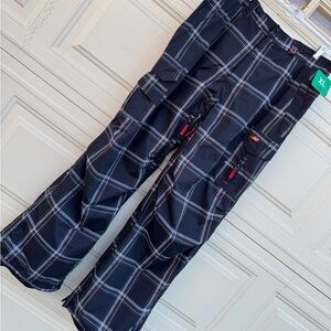 Brand new RipZone Core 5K Plaid Snowboard Pants For Size XL  Black/Gray